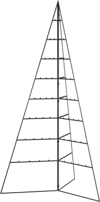 Productafbeelding van vidaXL Metalen kerstboom voor decoraties, zwart, 180 cm