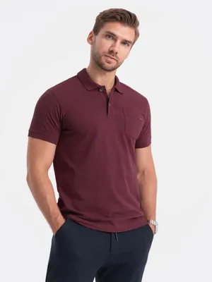 Obrázok produktu pre Ombre Clothing Pánske tričko s krátkym rukávom Ballasbiny gaštanová L