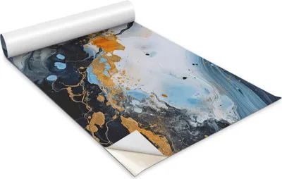 Immagine prodotto di Pellicola autoadesiva per mobili - pellicola decorativa - mobili da tavolo - tagliabile su misura - astrazione di marmo - 100 x 50 cm