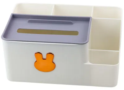 Zdjęcie produktu dla Organizer na biurko z pudełkiem na chusteczki