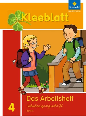 Produktbild von Kleeblatt. Das Sprachbuch 4. Arbeitsheft SAS Schulausgangsschrift. Bayern