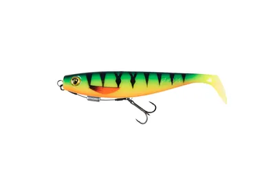 Produktbild von Fox Rage Pro Shad Loaded 14cm 24g - montierter Gummifisch, Farbe:UV Firetiger