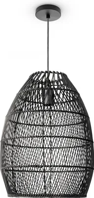 Produktbild von Pendelleuchte Wohnzimmer Boho Korbleuchten Pendellampe Rattan Hängeleuchte