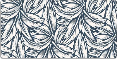 Produktbild von Schreibtischmatte Tischunterlage 120x60 cm Mauspad - Gezogene Blätter