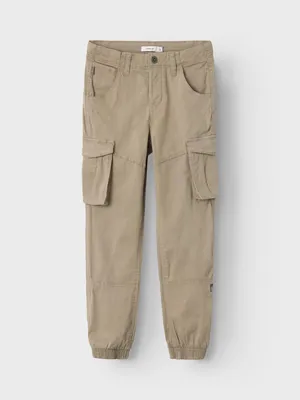 Produktbild von NAME IT Kinder Cargo Hose für Jungen Jogger Chino Pants Freizeithose Baumwolle Größe: 176