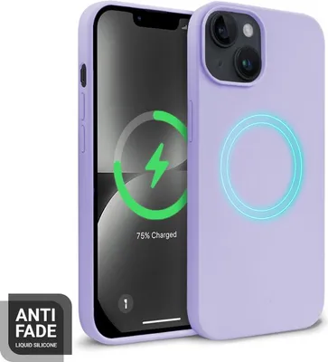 Produktbild von Crong Color Cover Magnetic - iPhone 14 Plus MagSafe Hülle (Lila)