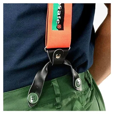 Produktbild von Elastische Hosenträger zum Knöpfen aus WOODSafe-Material für Schnittschutz-Bundhosen