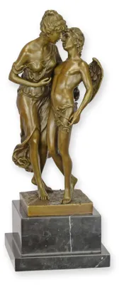 Produktbild von Bronzeskulptur Paar Mythologie Replikat Retro Design Dekoration