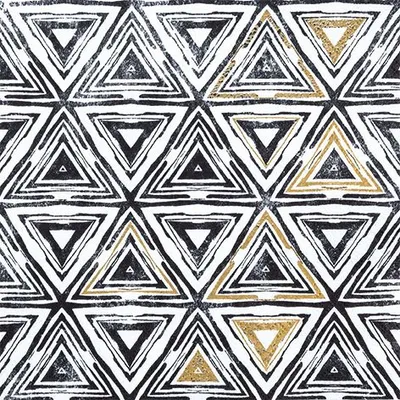 Produktbild von 20er Pack Servietten TRIANGLES Dreiecke schwarz 33x33cm Papier Home Fashion WA