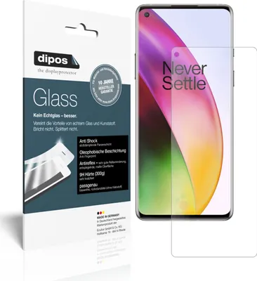 Obrázok produktu pre 2x ochranná fólia pre OnePlus 8 matná - proti nárazom 9H fólia dipos Glass plastové sklo