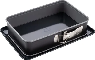 Produktbild von Dr. Oetker Rechteck-Springform mit Emaille-Boden 28 x 18 cm Emaille-Boden, eckiges Kuchenblech, für kleine Blechkuchen, Serie Back-Idee Kreativ