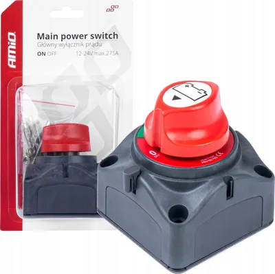 Produktbild von AMiO 03028 Auto Batteriehauptschalter 12 24V