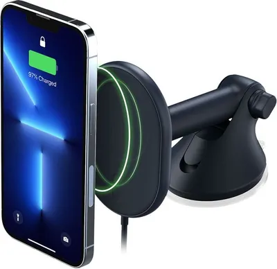 Zdjęcie produktu dla iOttie Velox MagSafe magnetyczny bezprzewodowy uchwyt na deskę rozdzielczą i przednią szybę