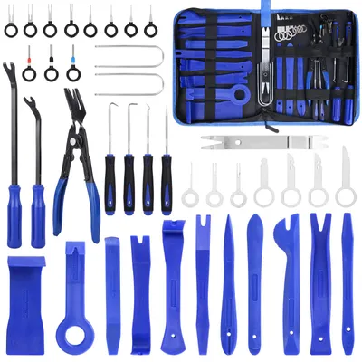 Productafbeelding van auto-demontagegereedschap, 39-delige set voor het verwijderen van bekleding en dashboard (blauw)