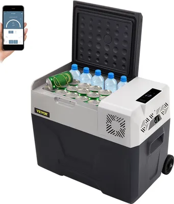 Produktbild von Kühlboxen Autokühlschrank Kompressorkühlbox Edelstahl Urlaub Isolierbox Mini Kühlschrank Kühlbox Auto und Steckdose