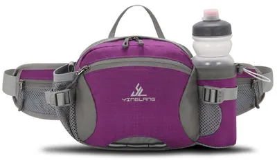 Produktbild von Bauchtasche mit Flaschenhalter, wasserdichte Sporttasche für Outdoor-Aktivitäten wie Reisen, Wandern und Hundetraining, für Männer und Frauen.