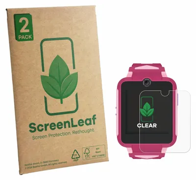 Produktbild von 2x ScreenLeaf Schutzfolie für TCL Movetime Family Watch MT42X Displayschutz Display Schutz Folie Klar Transparent