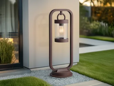Produktbild von LED Wegeleuchte, Laterne zur Gartenbeleuchtung, Wegbeleuchtung Rostoptik, 60cm