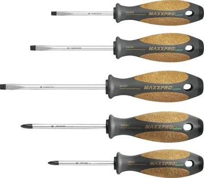 Produktbild von Schraubendrehersatz Set MAXXPRO 5tlg. 3 x Schlitz, 2 x PH