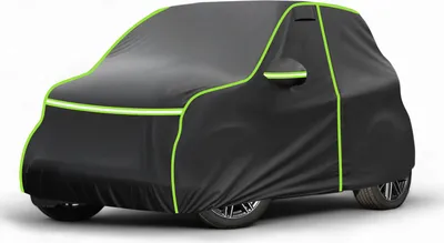 Image de Housse Voiture 210D ImpermšŠable Toutes Conditions MšŠtšŠorologiques Sur Mesures Pour Smart Fortwo 2007-2019 Vent, Neige, Pluie Et Uv RšŠsistant Fermeture šŠclair Bande RšŠflšŠchissante