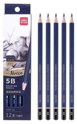 Zdjęcie produktu dla Ołówek 5B do szkicowania 12szt DELI