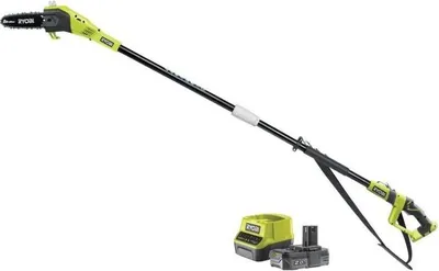 Obrázok produktu pre Akumulátorová vysokorez RYOBI 18 V, 20 cm rezací nôž, 5,5 m/s, 95 cm predĺženie, 2,0 Ah akumulátor a nabíjačka, RPP182020
