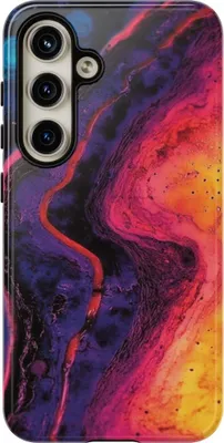 Produktbild von Bunte abstrakte Farbverläufe – Hülle Kompatibel mit Samsung Galaxy S24