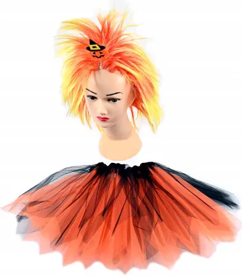 Image de Costume Sorcière Citrouille Halloween Enfant Perruque