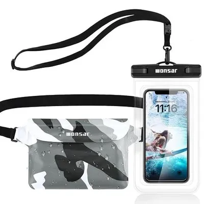 Zdjęcie produktu dla Torba wodoszczelna na telefon biodrowa do sportów wodnych IPX8