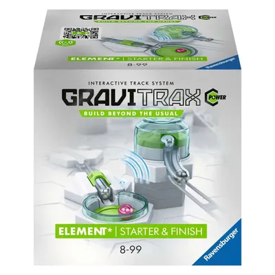 Obrázok produktu pre Ravensburger GraviTrax POWER Elements Starter&Finish. Elektronické príslušenstvo pre guľôčkové dráhy, konštrukčná hračka pre deti od 8 rokov. Možno kombinovať so všetkými produktovými radmi, štartovacími súpravami, rozšírením a prvkami pre systém mramorových dráh GraviTrax.