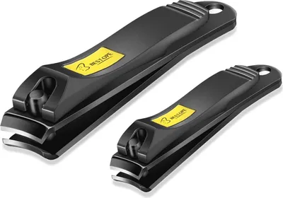 Produktbild von Nail Clippers Set 2PCs Black Stainless Steel Bestope