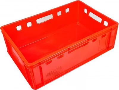 Produktbild von 5 x Eurofleischkiste, Transportkiste, Vorratsbox rot Euro Norm E2 (5xE2 rot)