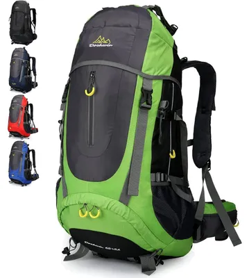 Produktbild von Trekkingrucksack 70L Damen Herren XL Grün | Wandern, Camping, Reisen
