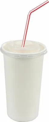 Produktbild von 100x Pappbecher Getränkebecher weiß 500 600ml inkl. Deckel mit Kreuzschlitz