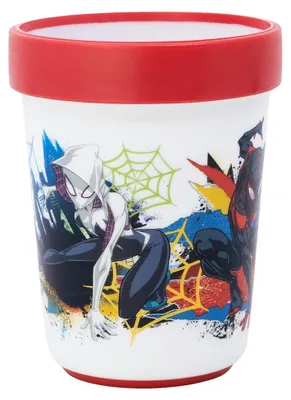 Produktbild von Wiederverwendbarer zweifarbiger Kinderbecher mit rutschfestem Boden, 260 ml
