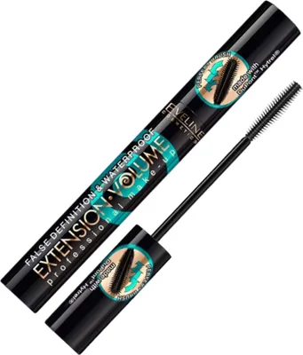 Zdjęcie produktu dla Eveline Cosmetics Extension Volume – tusz do rzęs, wodoodporność, krycie