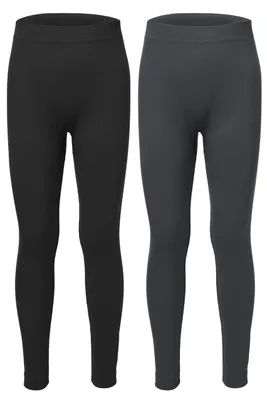 Image de Ladeheid Lot de 2 Sous-vêtements longs Enfants Garçons pour Hiver Sport LA40-259 (Noir/Graphite, 146-152)