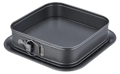 Vierkante Springform 24x24 cm, antihaftbeschichtet, Stahl, anthrazit