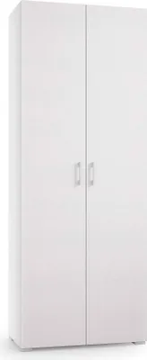 Produktbild von Dmora Mehrzweckschrank 2-türig, Weiß, 72x195cm, 6 Fächer