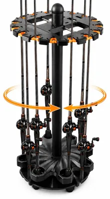 Obrázok produktu pre Otočný držiak na udice pre maximálne 16 údičiek, výška 70 cm