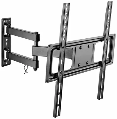 Produktbild von Goobay 49744, 200 x 200 mm, 400 x 400 mm, -15 - 10°, -90 - 90°, Stahl, Schwarz