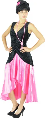Produktbild von 20er Jahre Gatsby Kleid Kostüm für Damen in pink Gr. S - XXL, Größe:XXL