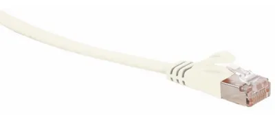 Produktbild von RJ45 Patchkabel U/UTP, m. CAT.7 Rohkabel, 0,25 m, weiß
