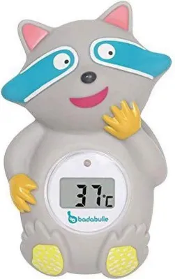 Produktbild von Badabulle B037002 Badethermometer 'Waschbär', mehrfarbig