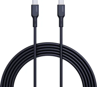 Produktbild von AUKEY CB-SCC241 USB-C Power Delivery PD 240W 5A 20V Nylon Black - Kabel - Digital/Daten