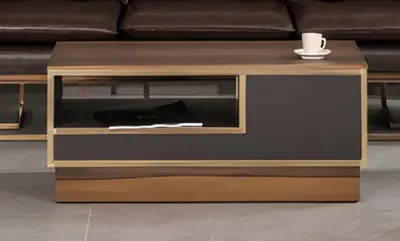 Produktbild von Couchtisch Büro Arbeitszimmer Design Couchtisch Modern Tische Braun Neu