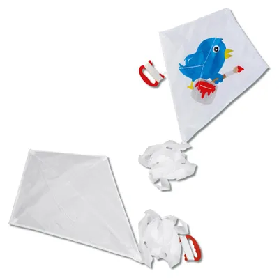 Produktbild von Drachen zum Selbstgestalten 48 x 40 cm mit 25 m Schnur ab 5 Jahren
