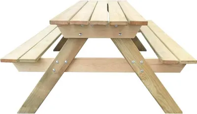 Produktbild von "Winterschlussverkauf "Esstisch/Outdoor Tisch - Picknicktisch moderne Design - Balkontisch - 150x135x71,5 cm Holz NeuMöbel 2340027