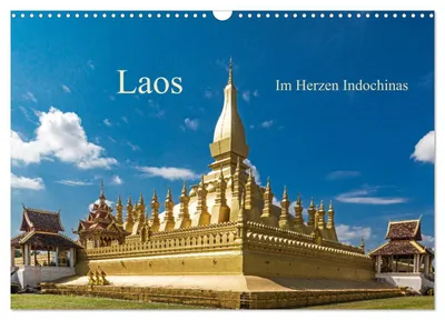 Produktbild von Laos - Im Herzen Indochinas (Wandkalender 2027 DIN A3 quer), CALVENDO Monatskalender