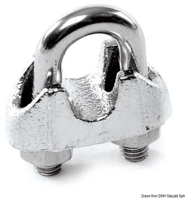 Zdjęcie produktu dla Obejma U AISI 316 9/10 mm Osculati 04.181.05